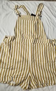 Forever 21 jumpsuit strip short 2X overall